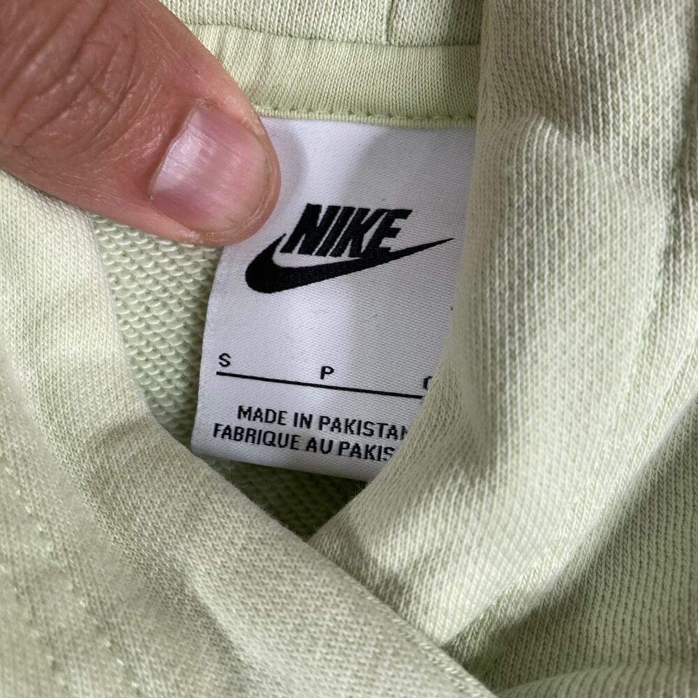 Nike Hoodie Mens Size S Light Green Pullover Athletic Sweatshirt Small Logo - Picture 6 of 9